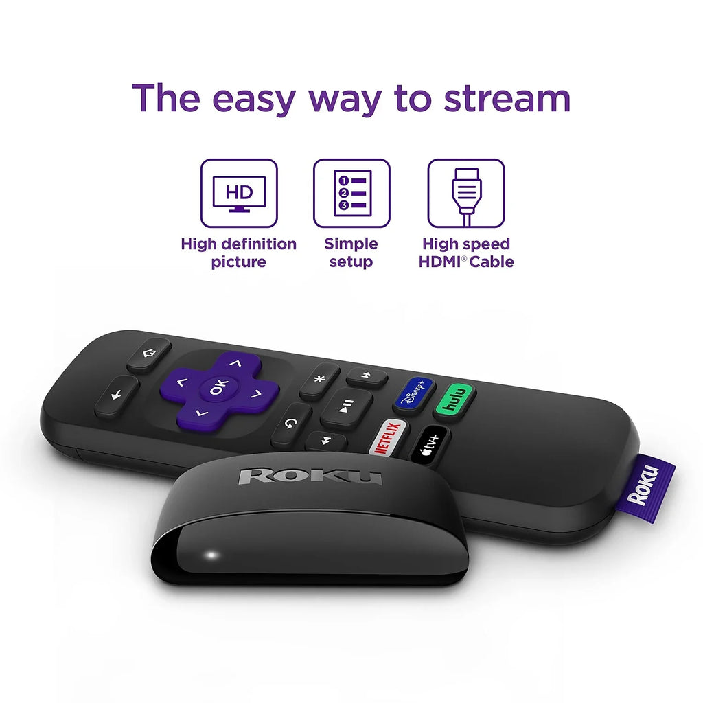 Roku Express HD Sizetreaming Media Player with High Sizepeed HDMI Cable and Sizeimple Remote