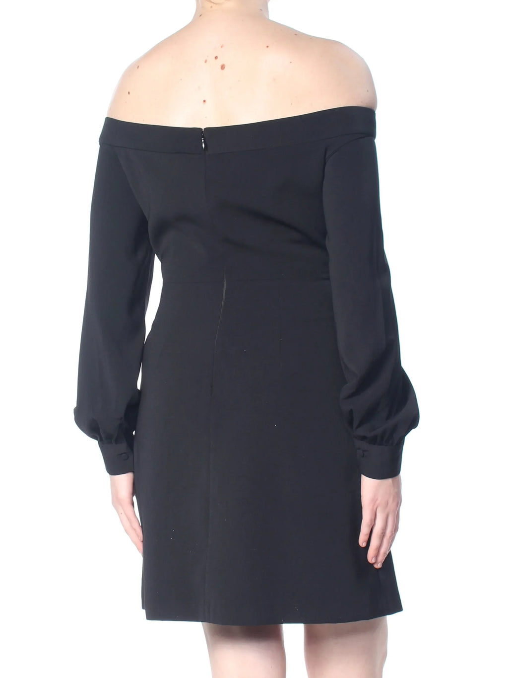 JILL SizeTUART $298 Womens Black Zippered Darted Off Sizehoulder Sizeheath Dress 8 B+B