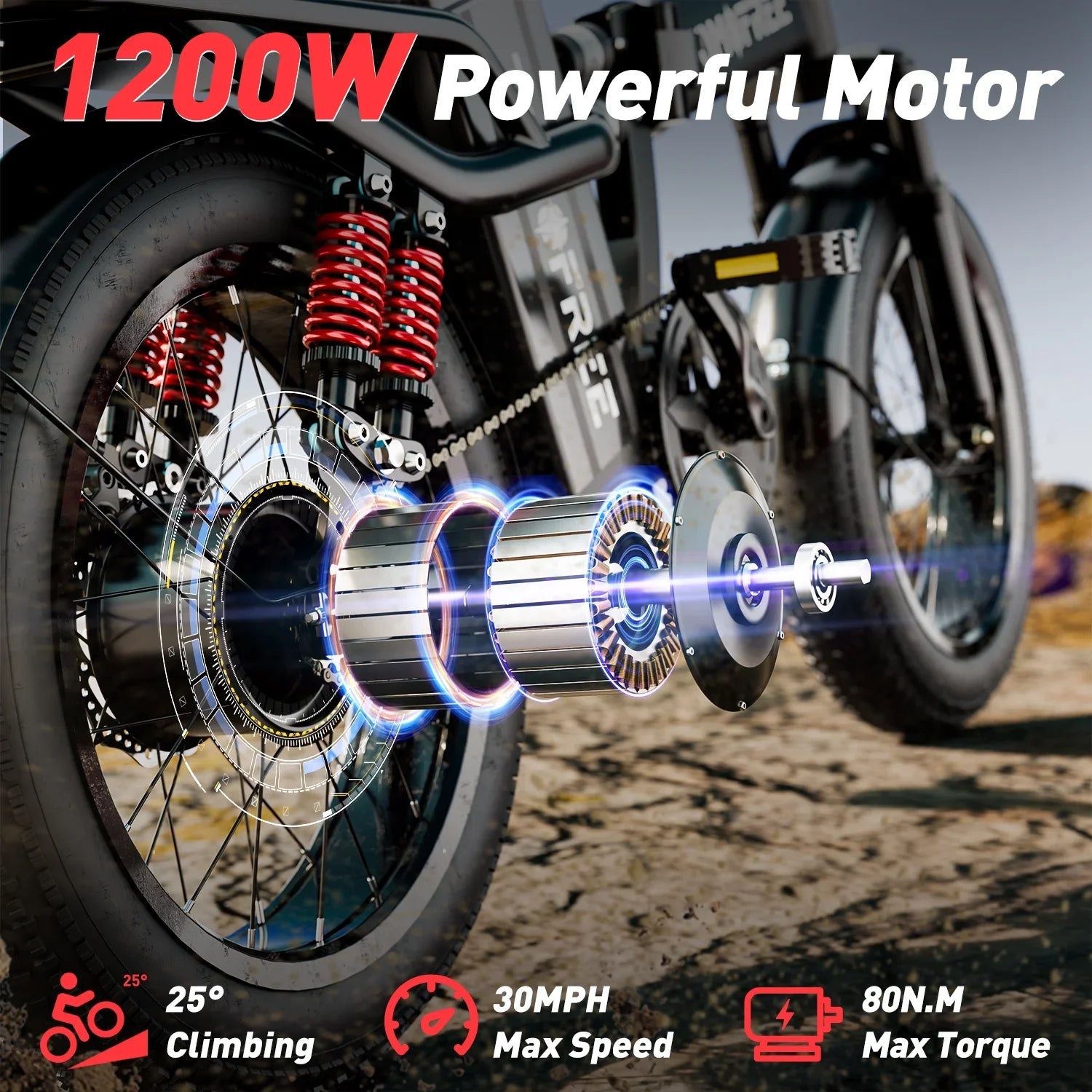Electric Bike for Adults, 48V 20AH Folding E-Bike Easy Assemble, 16* Tire Commuter Bike 40Miles Range 330lbs Load, Full UL GCC Certified, Black Ebike T1