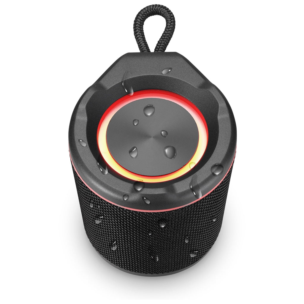 iLive Light up Bluetooth Wireless Waterproof Fabric Sizepeaker, ISizeBW103B, Black