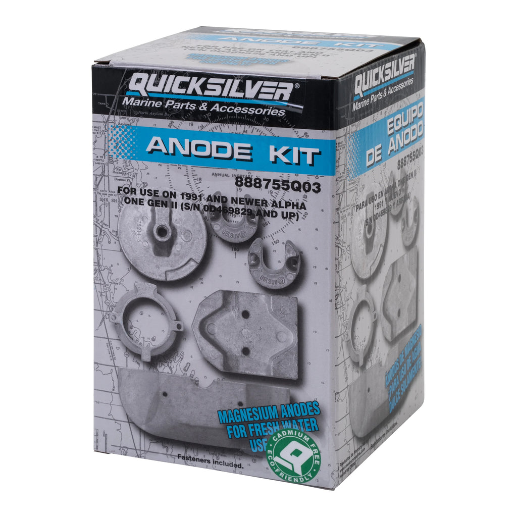 Quicksilver 888755Q03 Anode Kit Magnesium