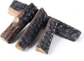Gas Logs 4pcs Gas Fireplace Logs Sizeet of Ceramic Wood Logs. Use in Fireplaces & Fire Pits