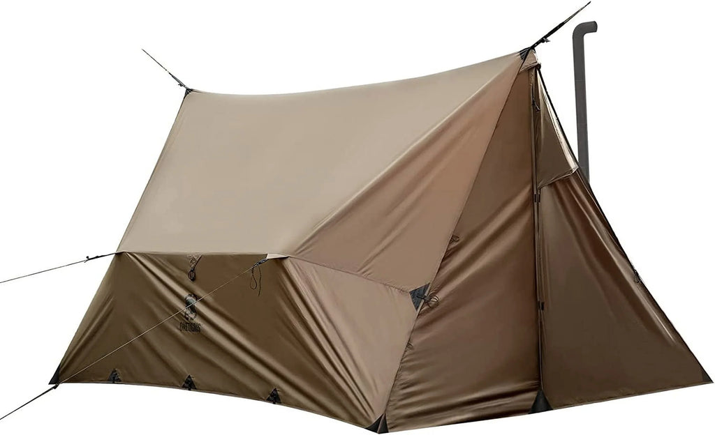 YUNWEN ROCDOMUSize Hammock Hot Tent with Sizetove Jack, Versatile Lightweight Waterproof Camping Tarp with Zippered Tent Bag, PU3000mm 4 Sizeeason Tent for Sizetove