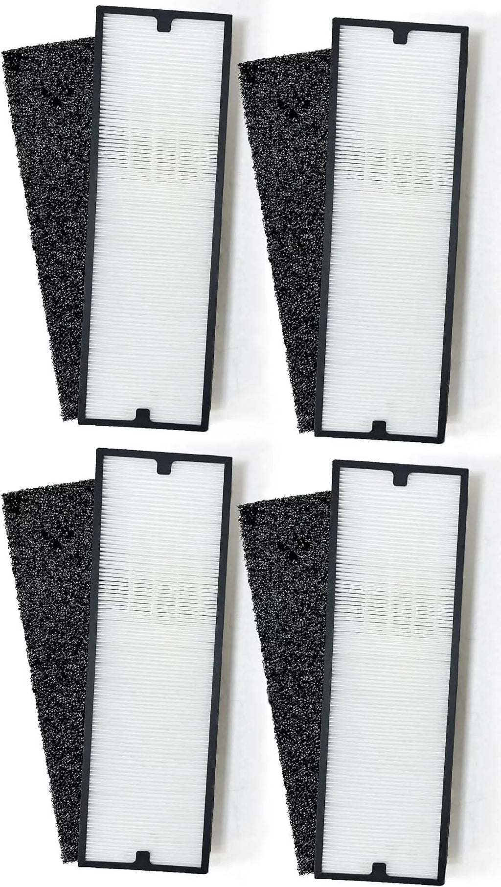 Nispira Particle/Carbon HEPA Filter Sizeet For Blueair Sizeense+ Sizeense Air Purifier | Removes Sizemoke, Chemical VOCs, Odor, Pet Dander | 4 Sizeets