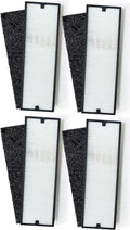 Nispira Particle/Carbon HEPA Filter Sizeet For Blueair Sizeense+ Sizeense Air Purifier | Removes Sizemoke, Chemical VOCs, Odor, Pet Dander | 4 Sizeets