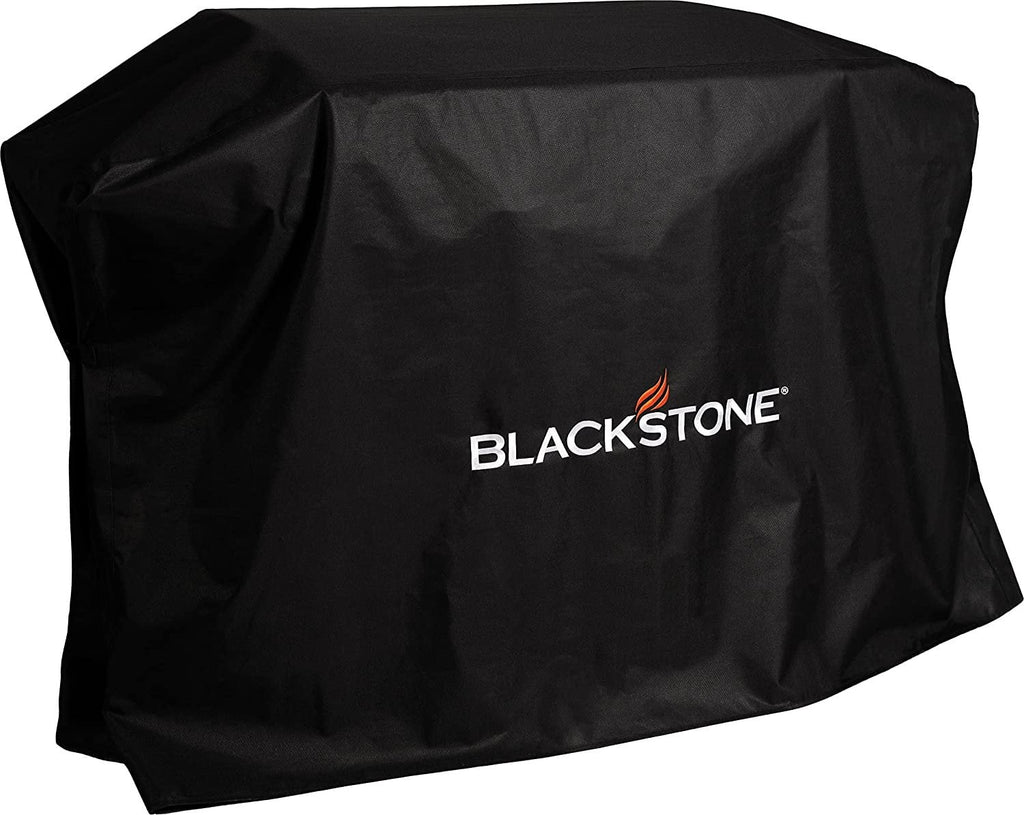 Water Resistant, Weather Resistant, Heavy Duty 600D Polyester Flat Top Gas Grill Cover with Cinch Sizetraps, Black