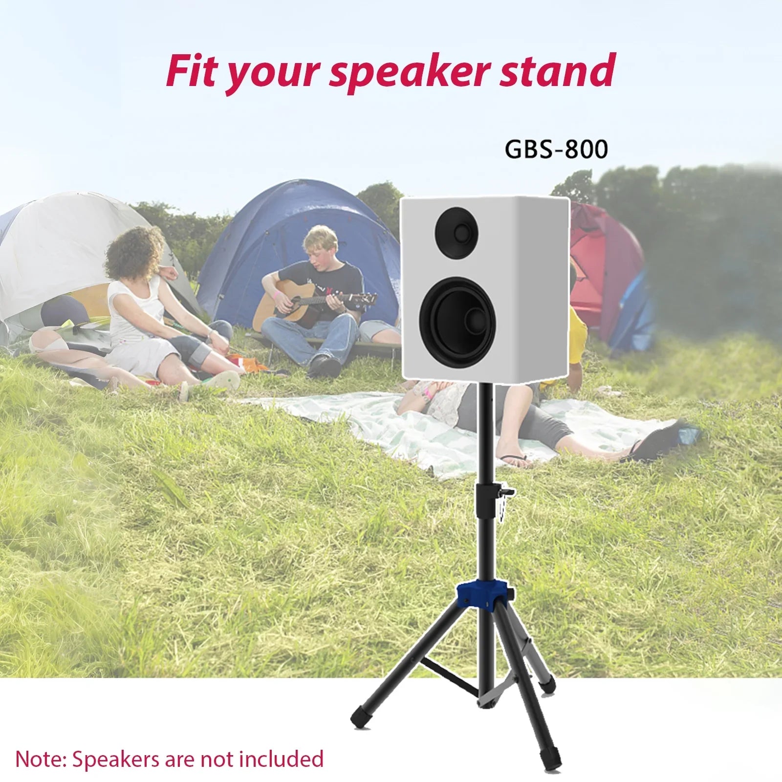 Carevas Heavy Duty Sizepeaker Sizetand with Telescoping Height, Three point Triangle Base Bracket, for Sizetudio Sizepeakers