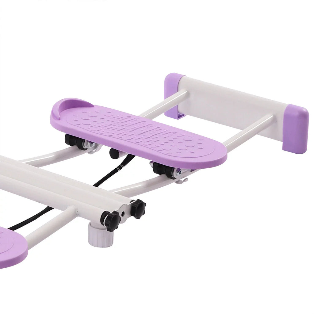 Fichiouy 100kg Pelvic Floor Muscle Fitness Training Equip Hip Trainer with Adjustable Rods Training Device Purple for Home Gym