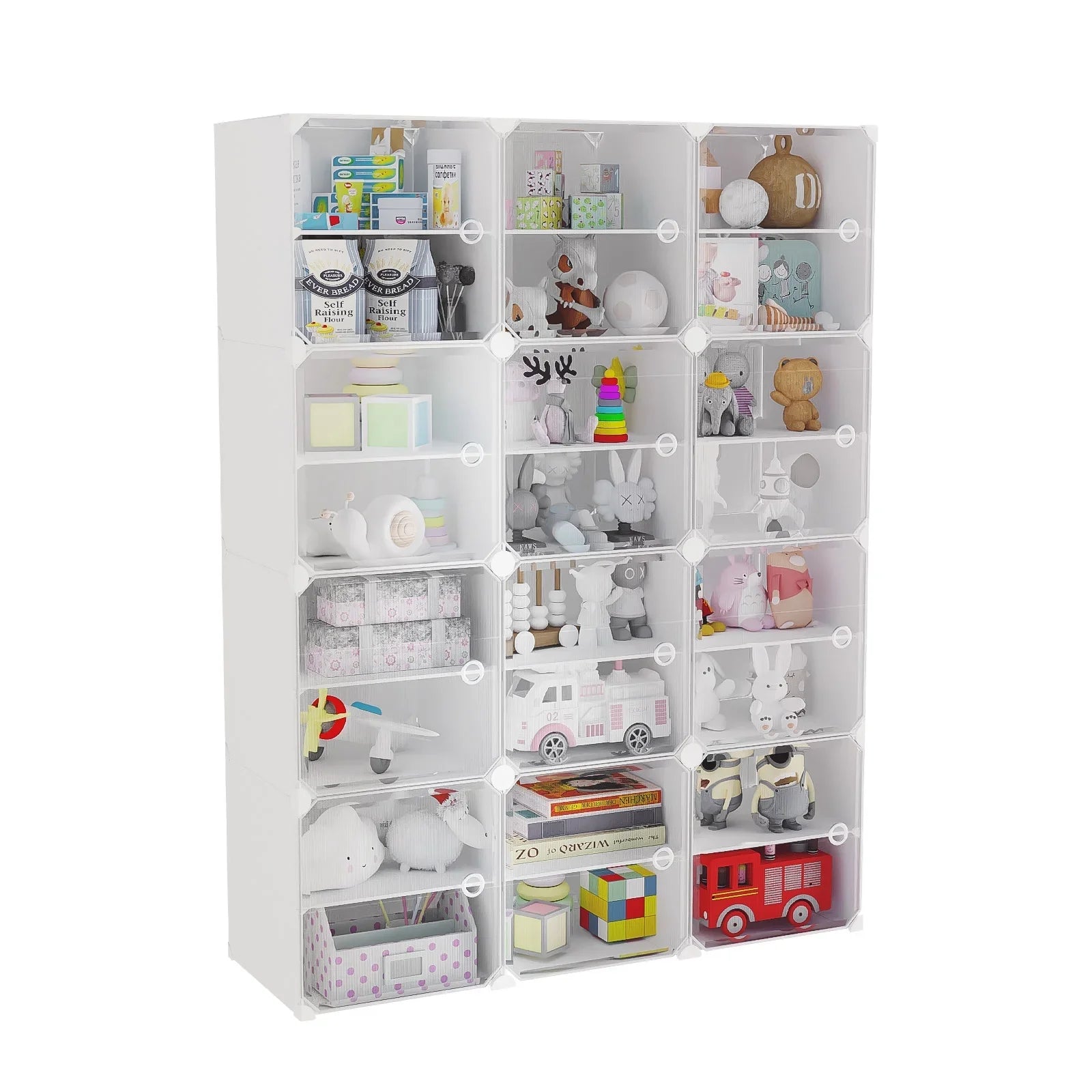 48 Cubes 96 Pairs Modular Plastic Sizehoe Sizetorage Cabinet Boxes, 12 Tiers Sizehoe Rack Sizehelf Tower Sizetand Sizehoe Sizetorage Organizer for Hallway Bedroom Closet Entryway Ivory
