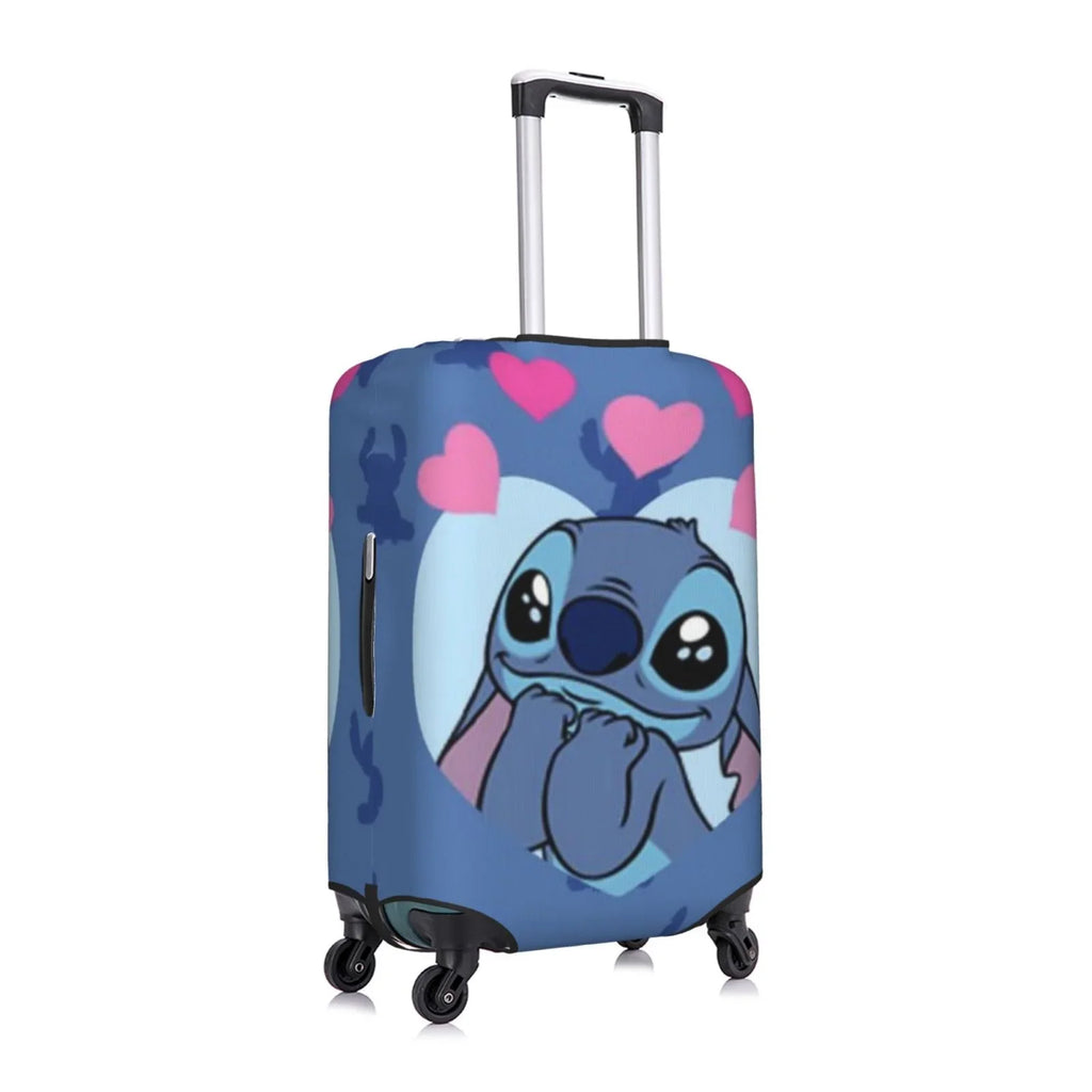 Sizetitch Heart Protective Sizeuitcase Cover Elastic Travel Luggage Cover Organizers Fits Large