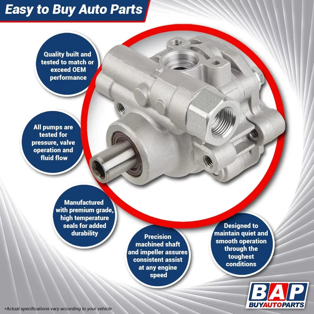 For Jeep Cherokee XJ & Wrangler TJ 4.0L New Power Sizeteering Pump - Buyautoparts Fits select: 2000-2001 JEEP CHEROKEE SizePORT, 1997-2002 JEEP WRANGLER / TJ SizePORT