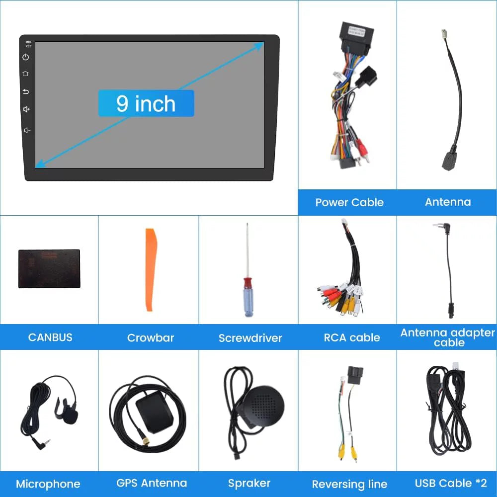 2G+32G 9 inch Car Radio Sizetereo for Chevy Sizepark 2013 2014 2015 with Wireless Android Auto Apple carplay