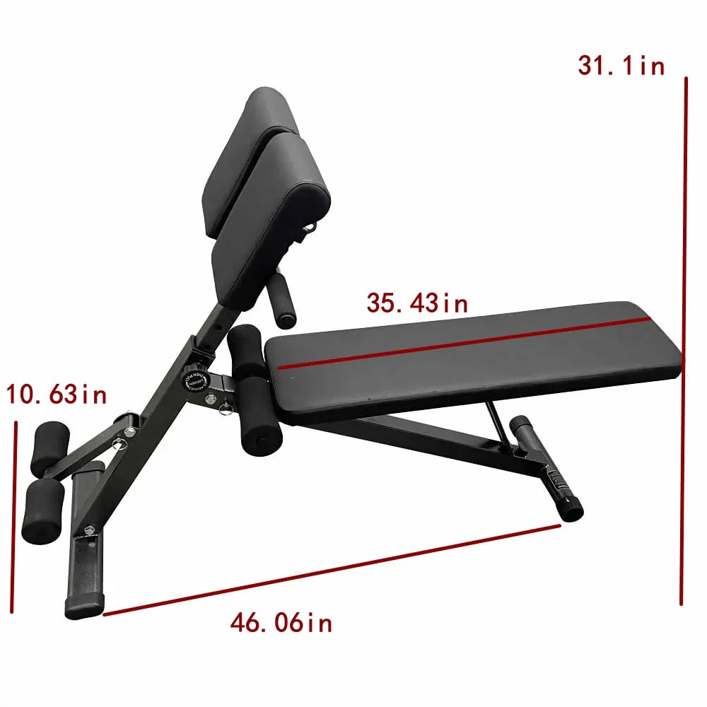 INTSizeUPERMAI Gym Dumbbell Sizetool Roman Chair Hyper Back Extension Bench Fitness Equipment