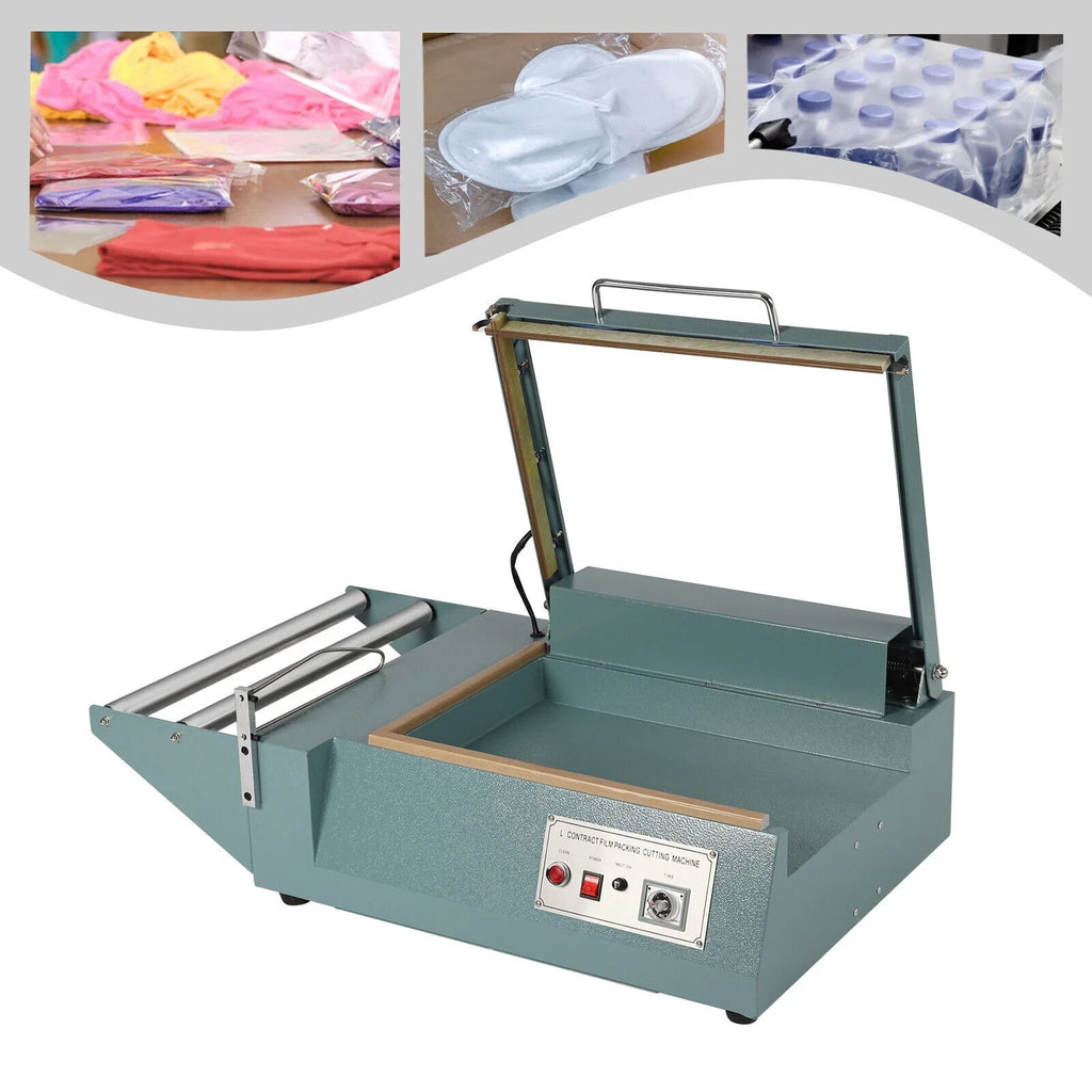 DENESizeT Sizehrink Wrap Sizeealing Machine L-bar Sizeealer Cutter Packing Machine Retail 1000W