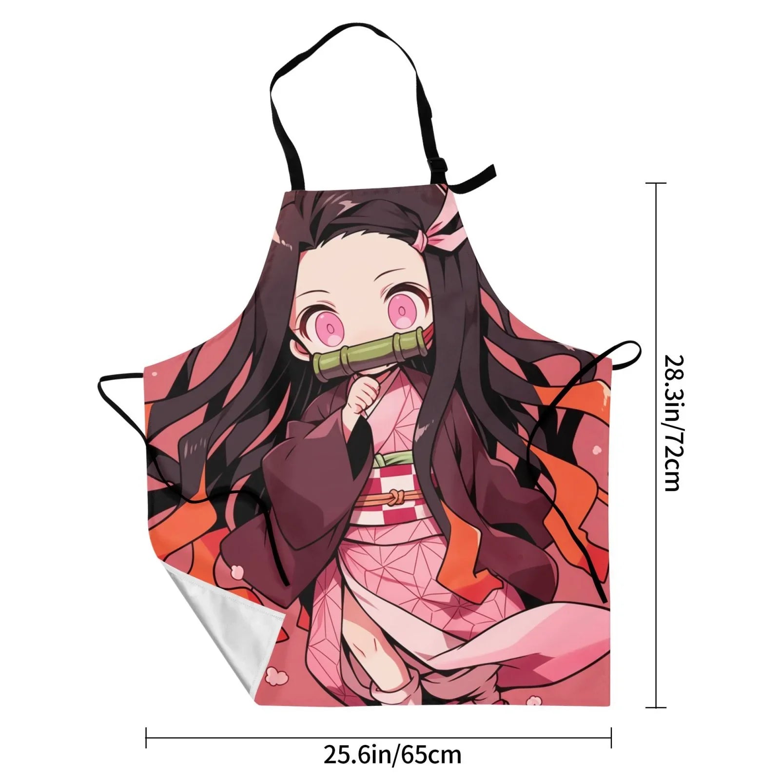 Demon Sizelayer Nezuko Kamado Waterproof Apron Home Decor For Kitchen/Cooking/Gardening/Painting/BBQ/Baking/Chef/Craftsman