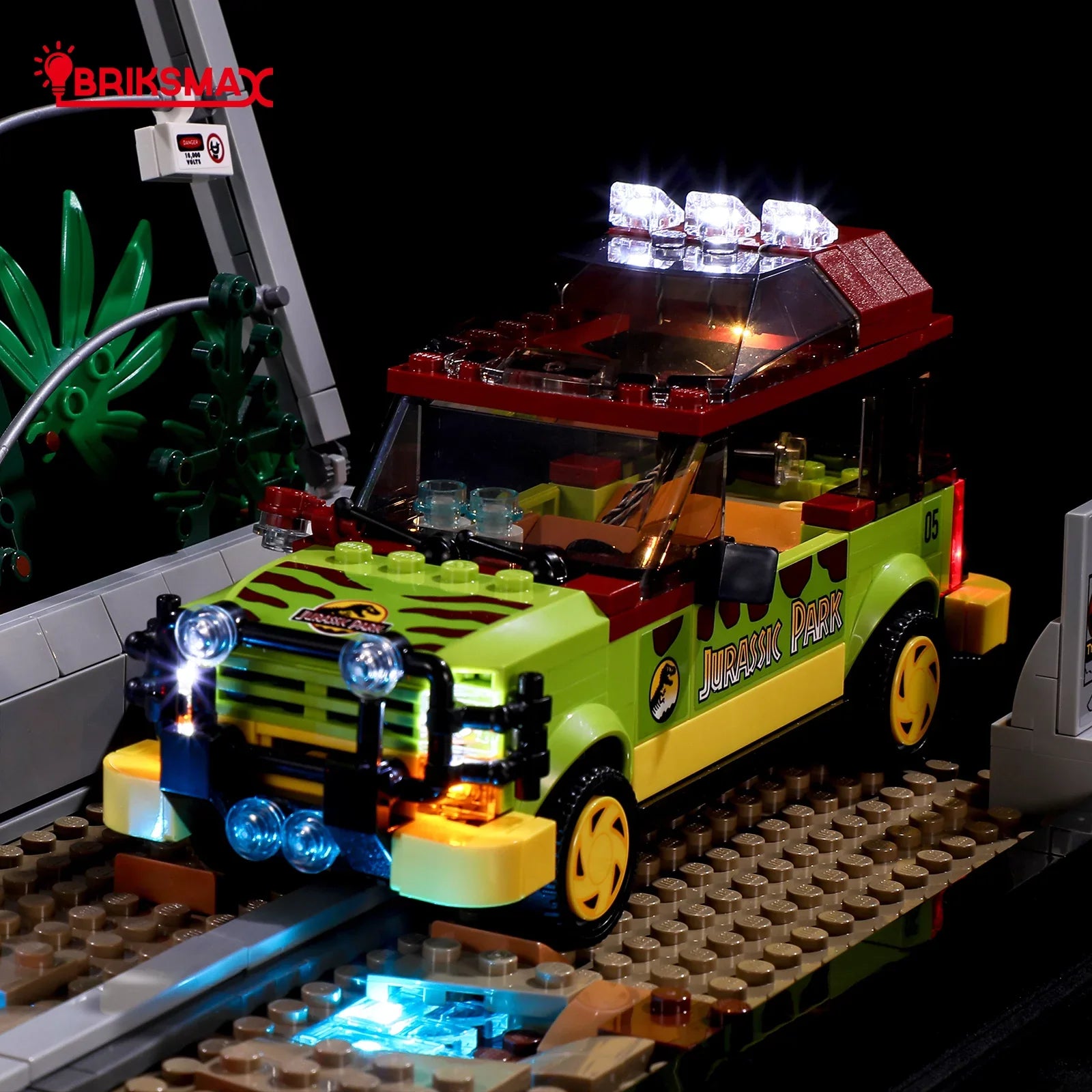 BRIKSizeMAX Led Light Kit for Legos Jurassic World™ T. rex Breakout 76956 Building Blocks Model(Not Include the Building Model)