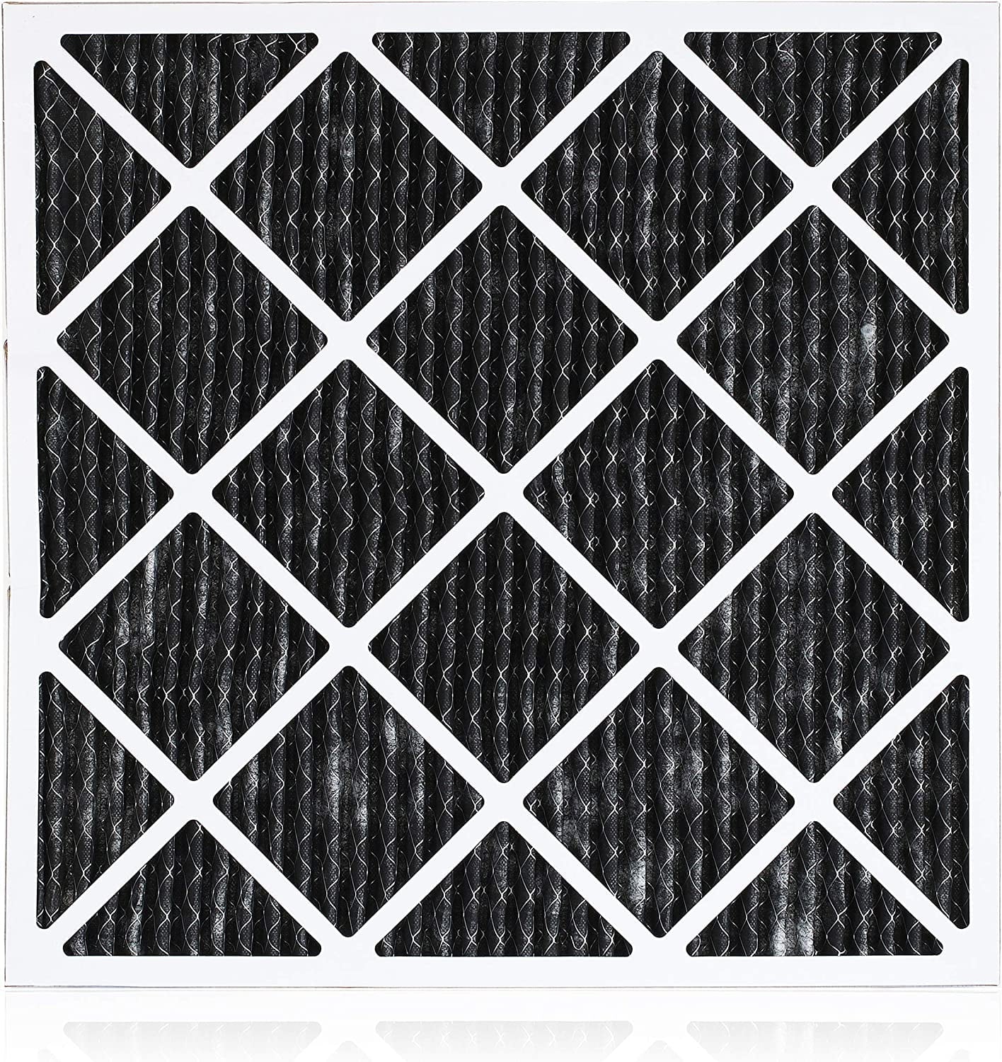 Filterbuy 18x18x1 MERV 8 Odor Eliminator Pleated HVAC AC Furnace Air Filters with Activated Carbon (1-Pack)