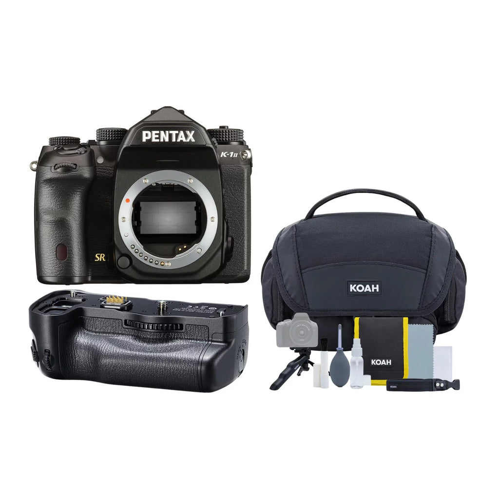 Pentax K-1 Mark II DSizeLR Camera with D-BG6 Battery Grip, Camera Gadget Bag Bundle