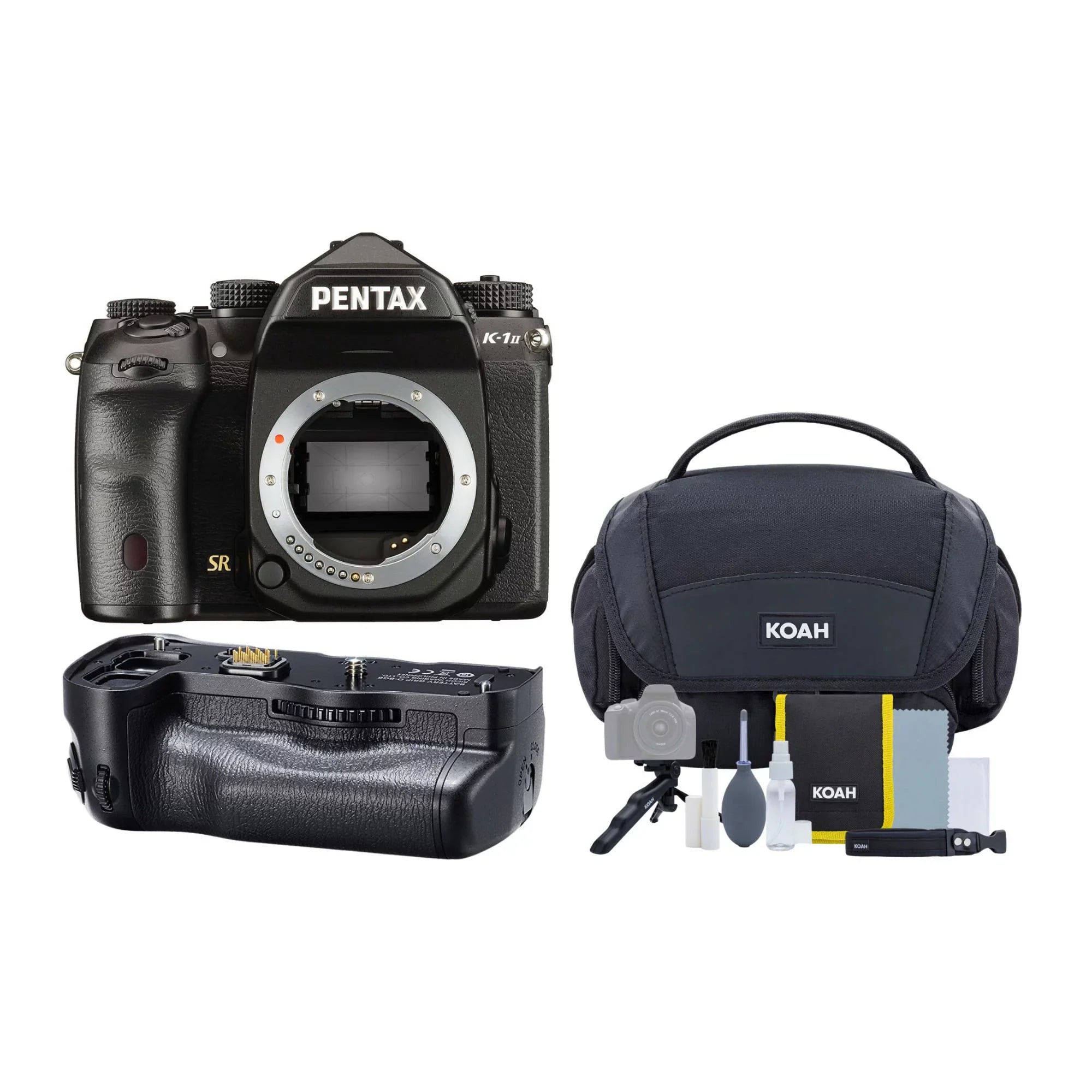Pentax K-1 Mark II DSizeLR Camera with D-BG6 Battery Grip, Camera Gadget Bag Bundle