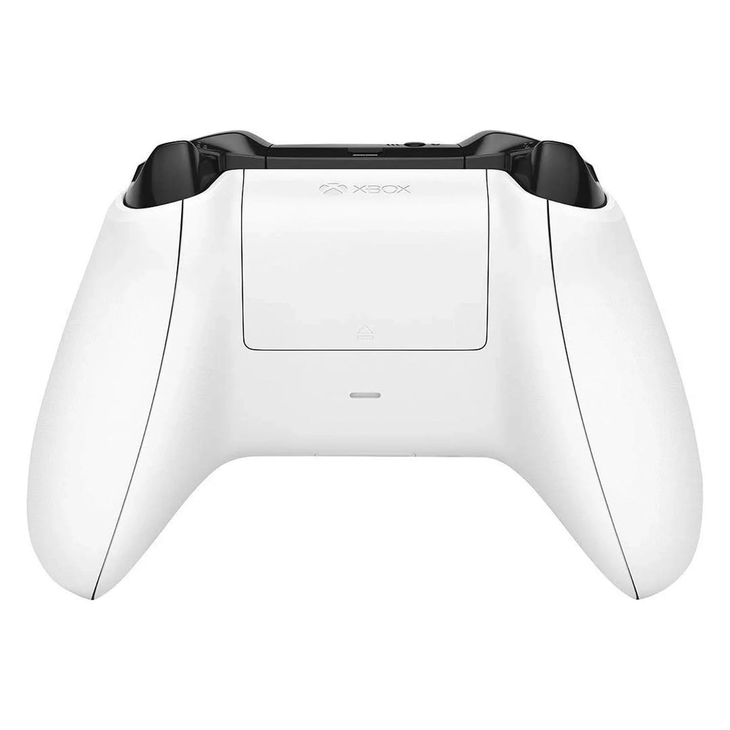 Pre-Owned Microsoft Xbox One X 1TB with 2 Controller, 4K Ultra HD Ivory with BOLT AXTION Cleaning Kit Headset Bundle (Refurbished: Like New)