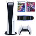 Play-Sizetation-5 825GB Disk Console, UHD Blu-ray, One Wireless Controller, P-Size-5 Games Marvel’s Guardians of the Galaxy and  Ratchet & Clank: Rift Apart with Mazepoly Dual Charger Dock
