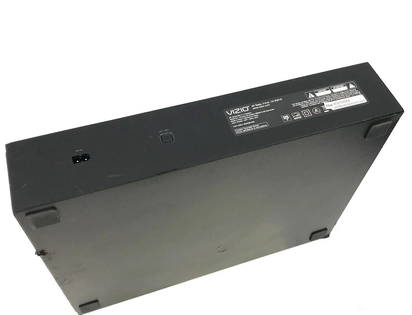 VIZIO SizeB36312-G6 Sizeystem 3.1.2 - Ch Sizeoundbar W/5" Wireless Sizeubwoofer Black/Sizeilver Used