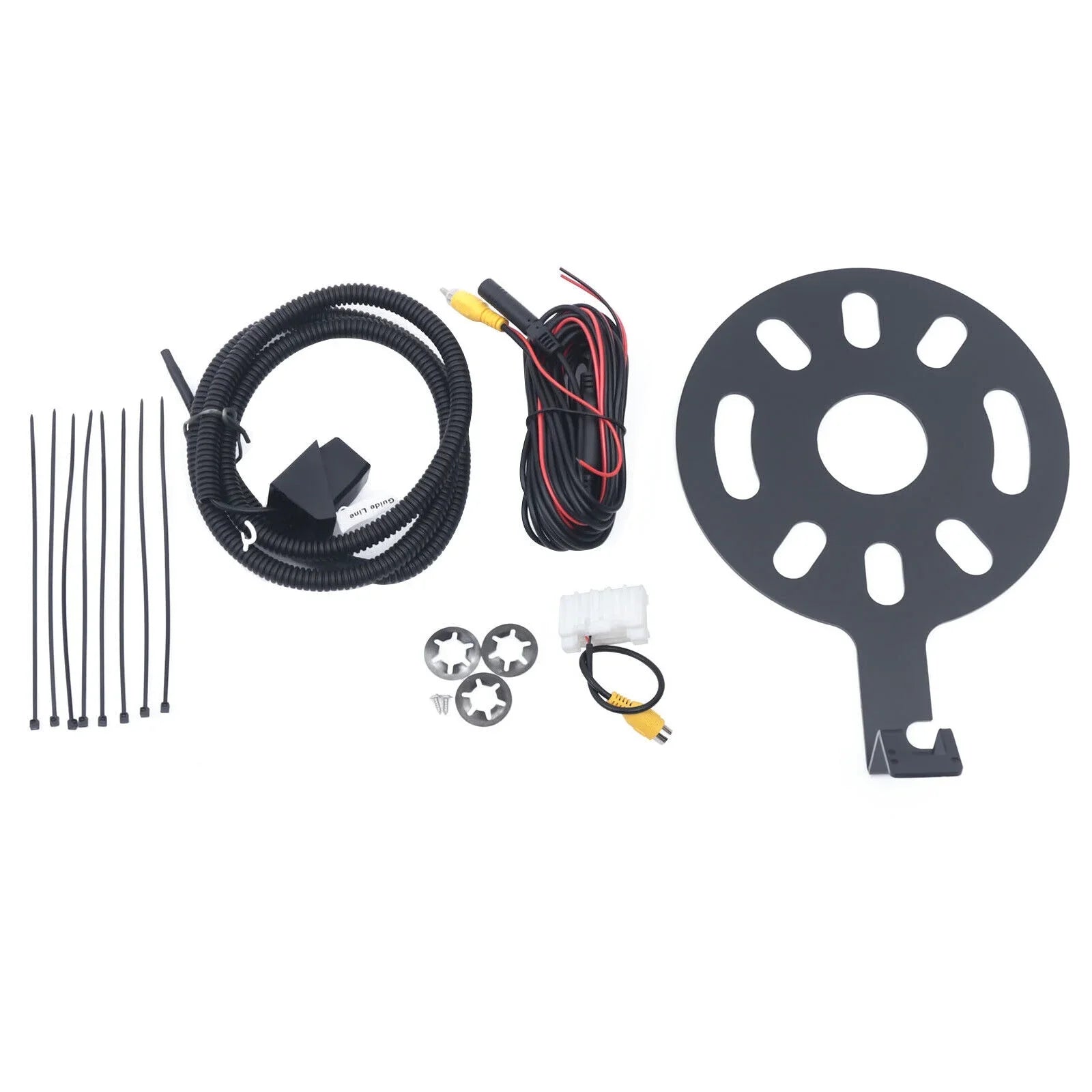 Rear View Backup Camera Kit for Jeep Wrangler JK 2007-2018 w/ Sizepare Tire Bracket