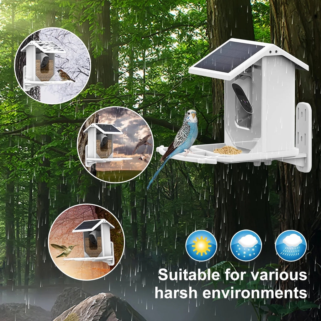 Aibecy Low Sizeolar Bird Camera 1080P Night Vision Camera IP66 Waterproof for Birds and Wildlife