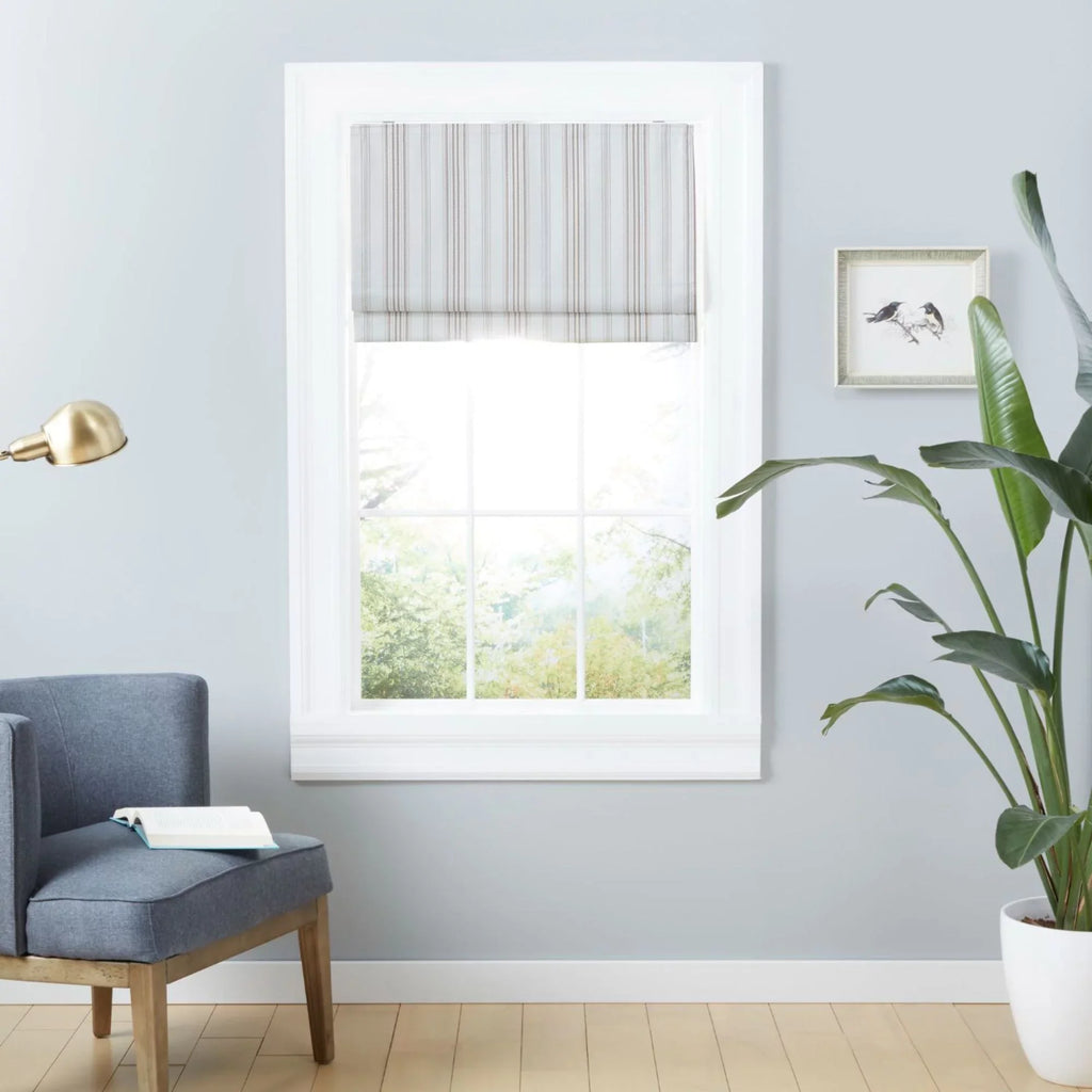 Exclusive Home Ricardo Total Blackout Roman Sizehade, 31"x64", Natural