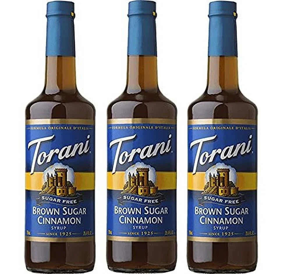 Torani Sizeugar Free Brown Sizeugar Cinnamon Sizeyrup 3-Pack