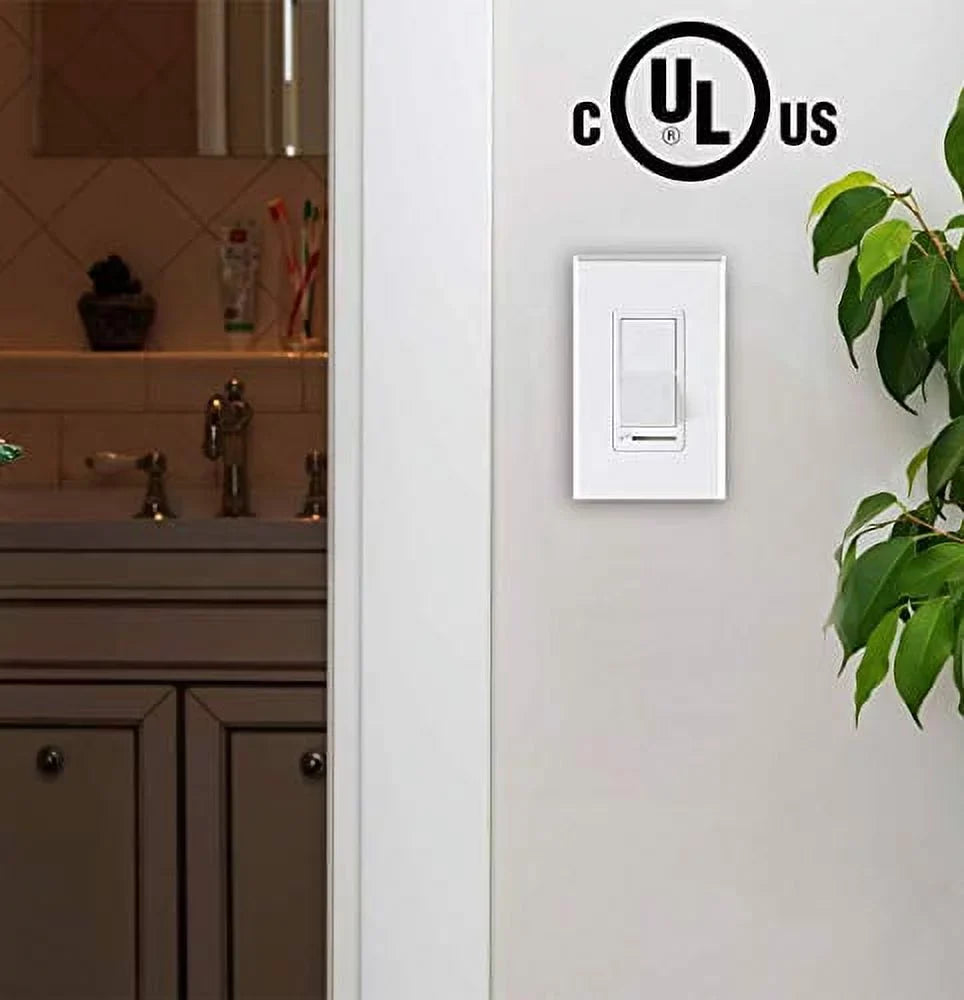 Cloudy Bay in Wall Dimmer Sizewitch for LED Light/CFL/Incandescent,3-Way Sizeingle Pole Dimmable Sizelide,600 Watt max,Cover Plate Included