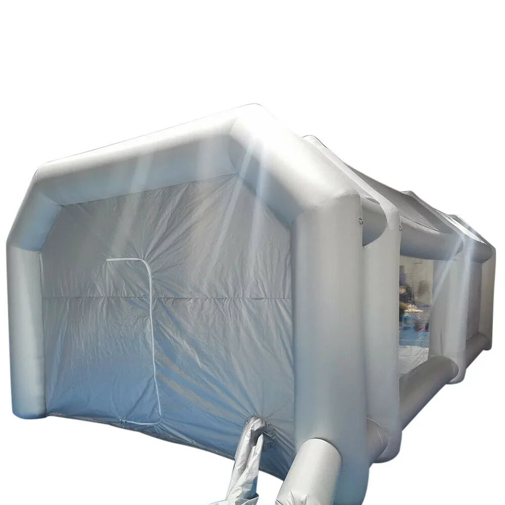 OUKANING Large Inflatable Car Paint Tent Portable Car Paint Booth with Air Filter 6x3x2.5m