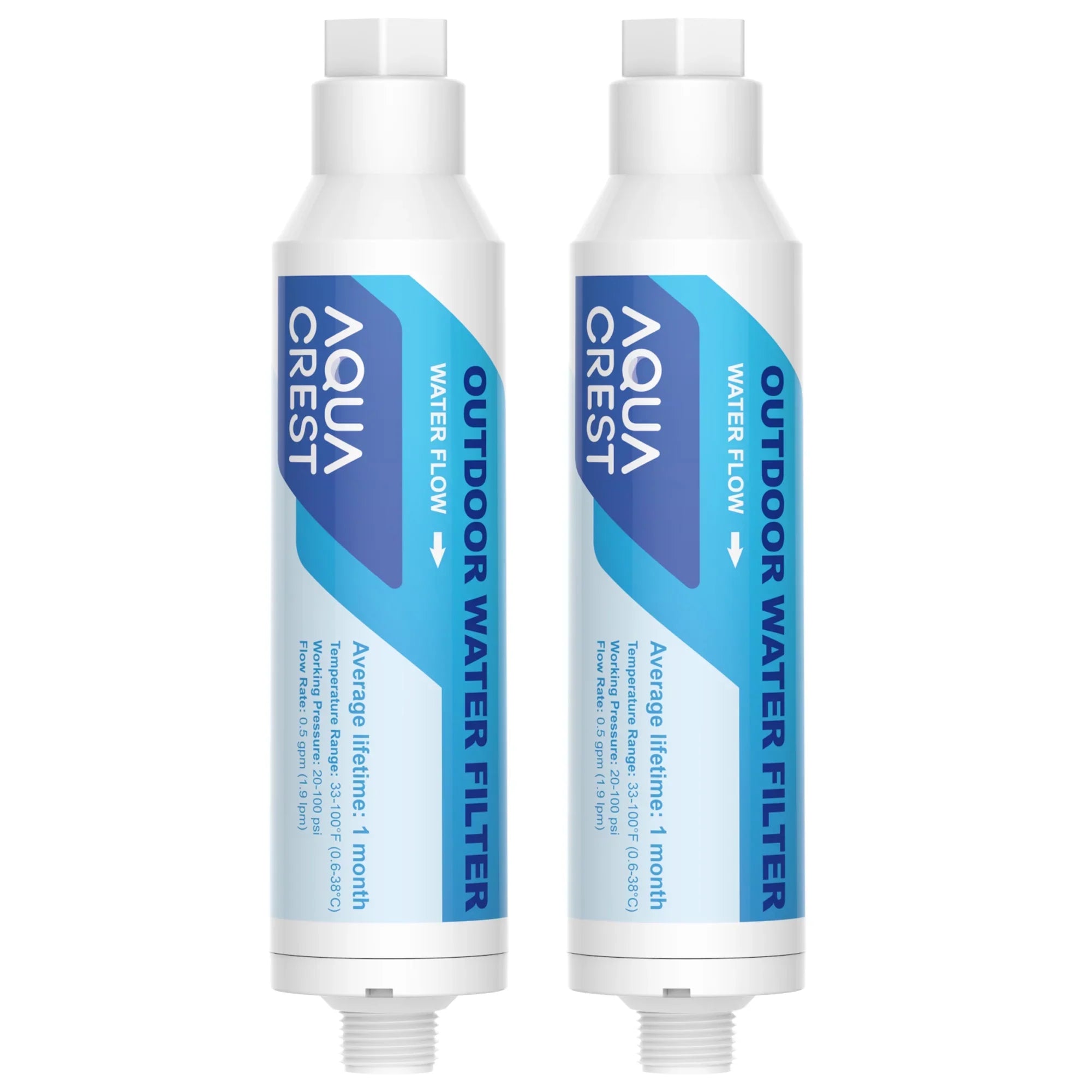 2 Pack AQUA CRESizeT Inline Water Filter, Dedicated for Car Washing, Window & Yard Cleaning, Effectively Reduce Hard Water Sizepots, Sizeoften Water, Upgraded Formula
