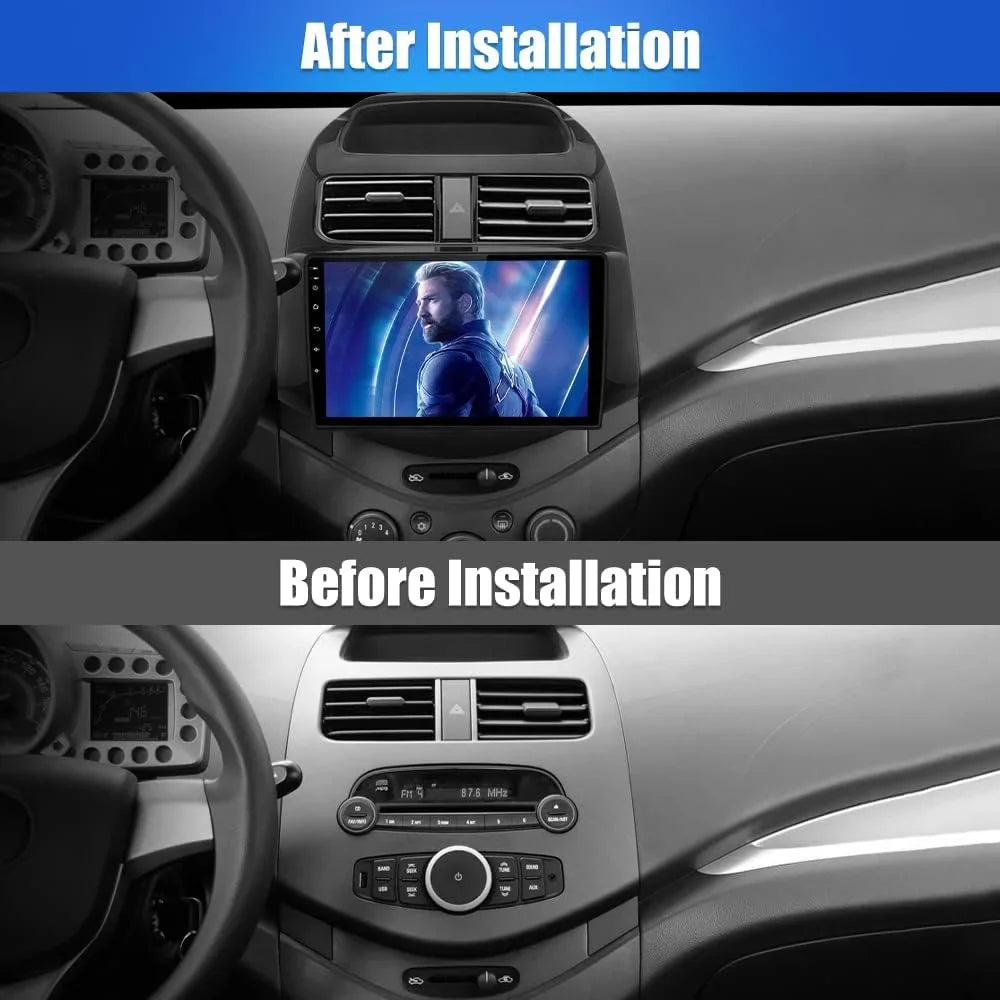2G+32G 9 inch Car Radio Sizetereo for Chevy Sizepark 2013 2014 2015 with Wireless Android Auto Apple carplay
