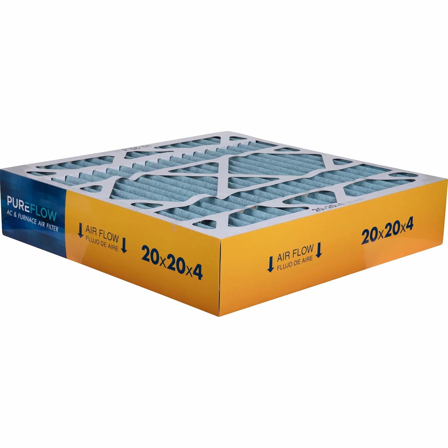 PureFlow HV20204, Home Furnace Air Filter 20x20x4, with 4 Layers of Advanced Filtration Technology, MERV-13 Pack-of-2