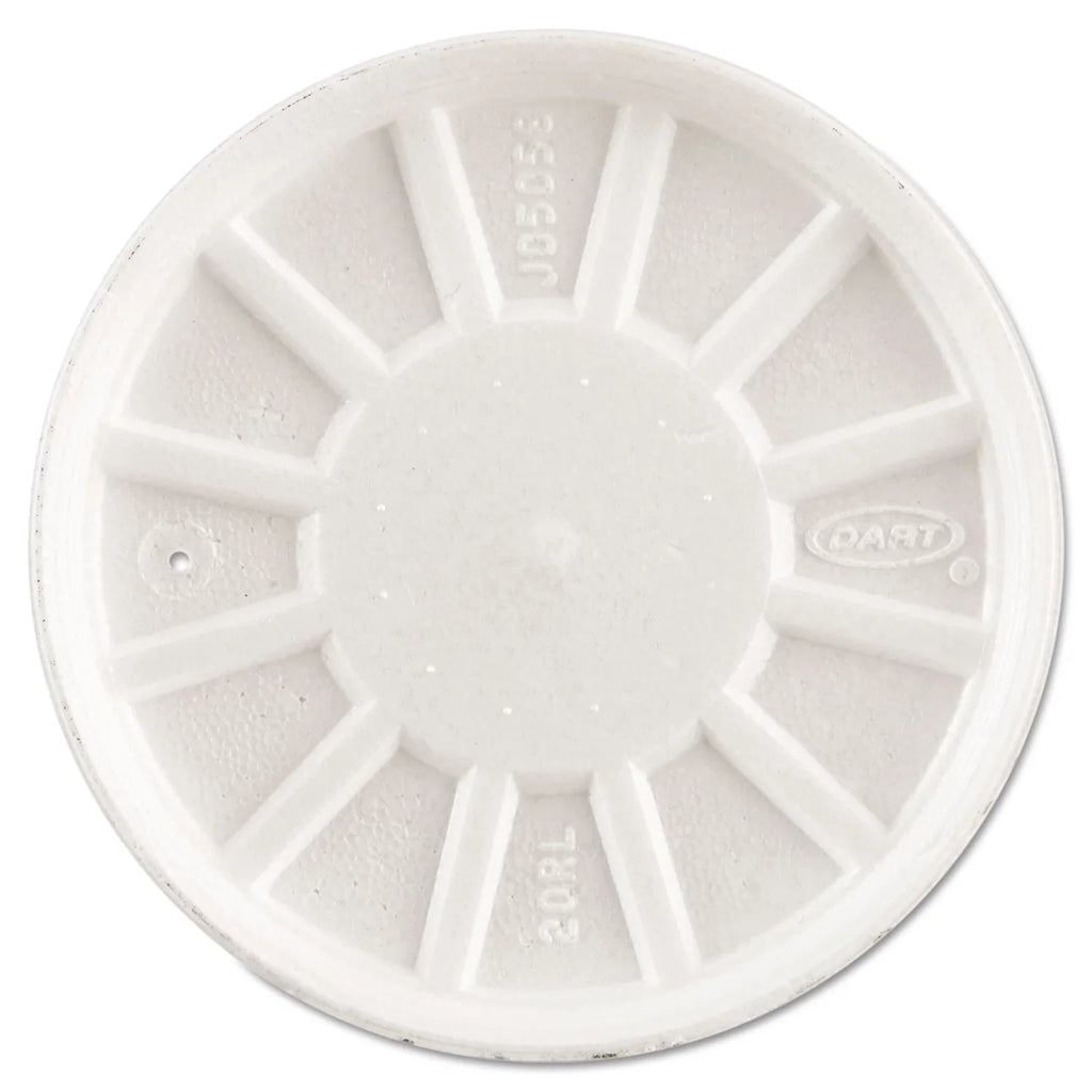 Dart DCC20RL Vented Pillow Lids Fits 6 to 32 oz Cups, Ivory - Case of 5