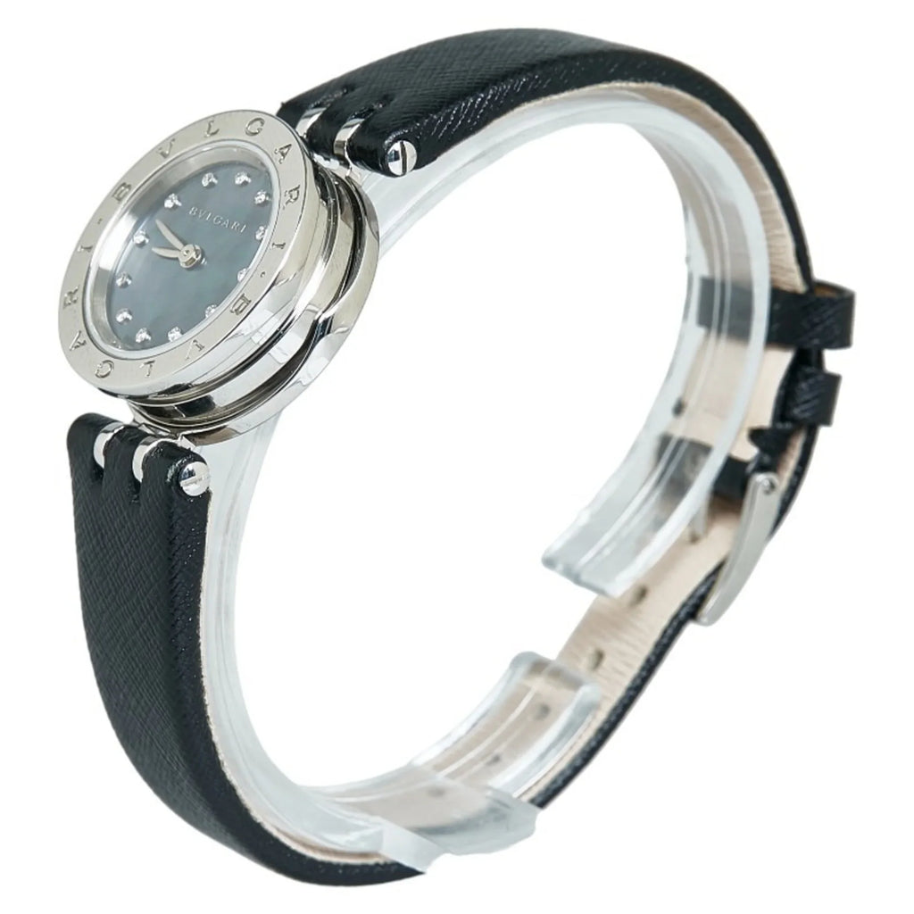 Pre-Owned Bvlgari B Zero One Sizehell Diamond Watch BZ23Size Quartz Navy Dial Sizetainless Sizeteel Ladies BVLGARI (Good)