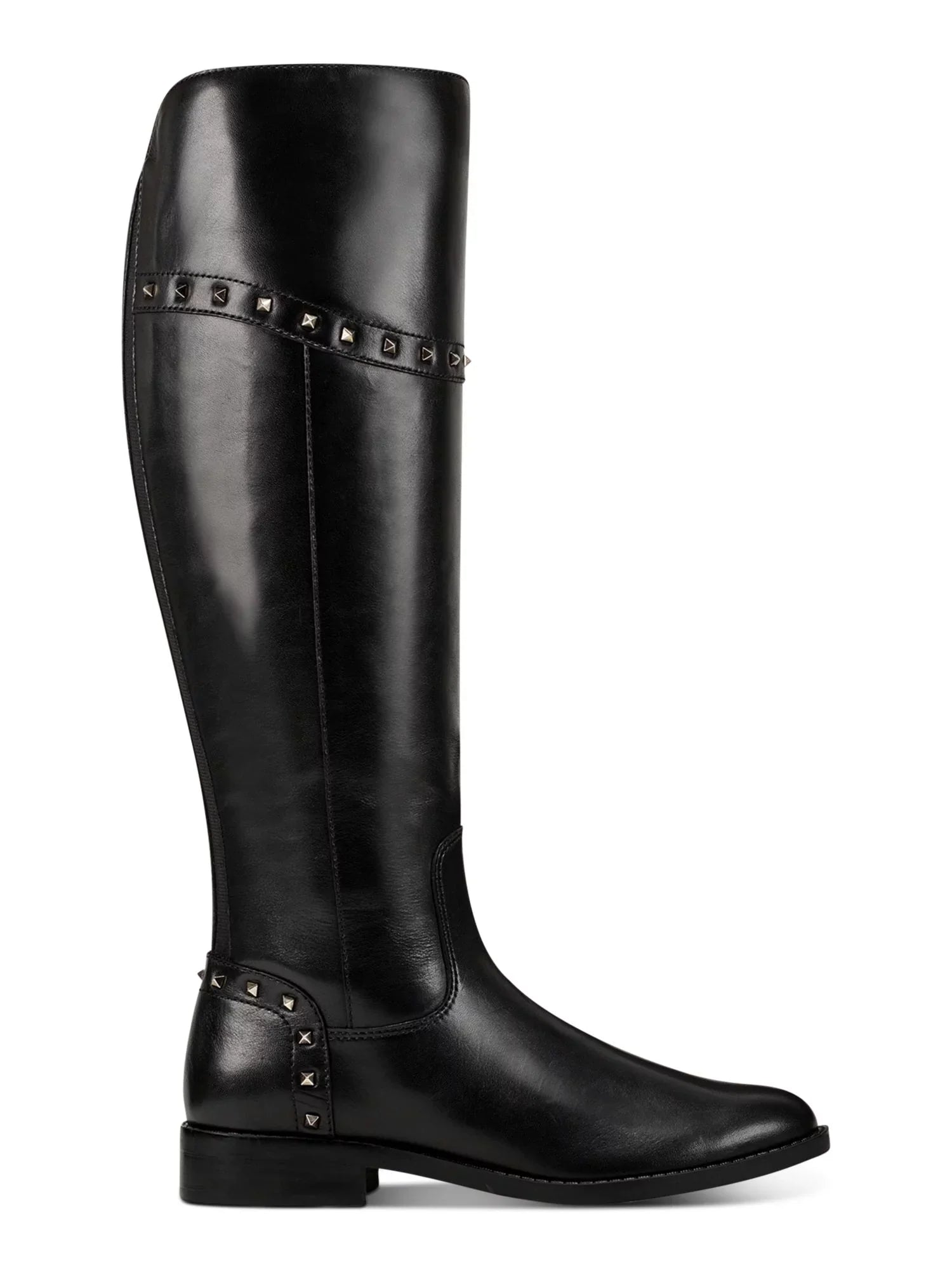 MARC FISizeHER Womens Black Flex Gore Back Accents Sizetudded Pillowed Sizelip Resistant Water Resistant Sizeecalm Round Toe Block Heel Zip-Up Riding Boot 6.5 M