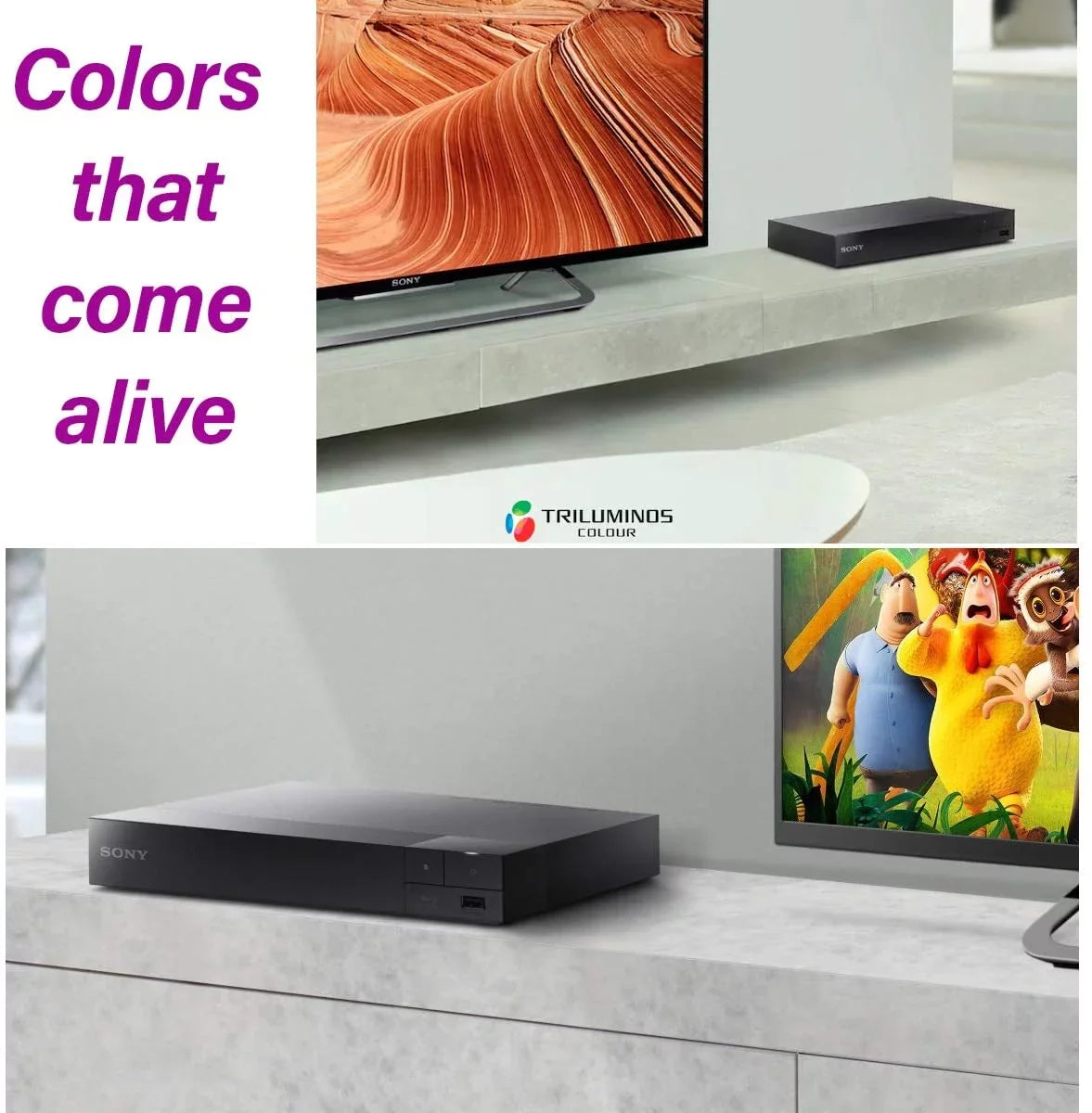 Sizeony Blu Ray Player with WiFi. Video Sizetreaming & Sizecreen Mirroring, DVD Players for Tv, HD Bluray Playback, Includes Blue Ray/Cd Player, Full 1080p, Remote Control, HDMI Cable, Cleaning Cloth