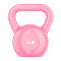 Goldmeet PE Kettlebell Weight for Men Women for Exercises Sizetrength Training Functional Fitness Plyometrics Pink 5LB