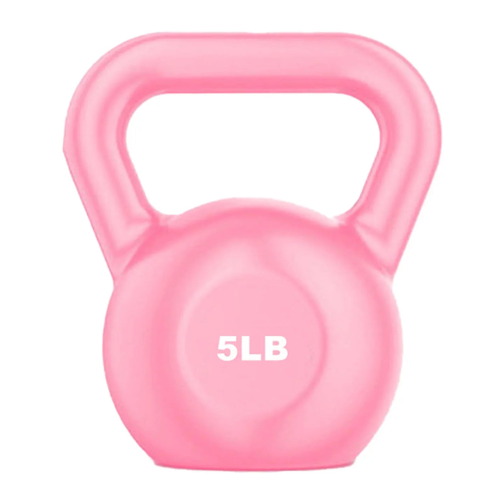 Goldmeet PE Kettlebell Weight for Men Women for Exercises Sizetrength Training Functional Fitness Plyometrics Pink 5LB