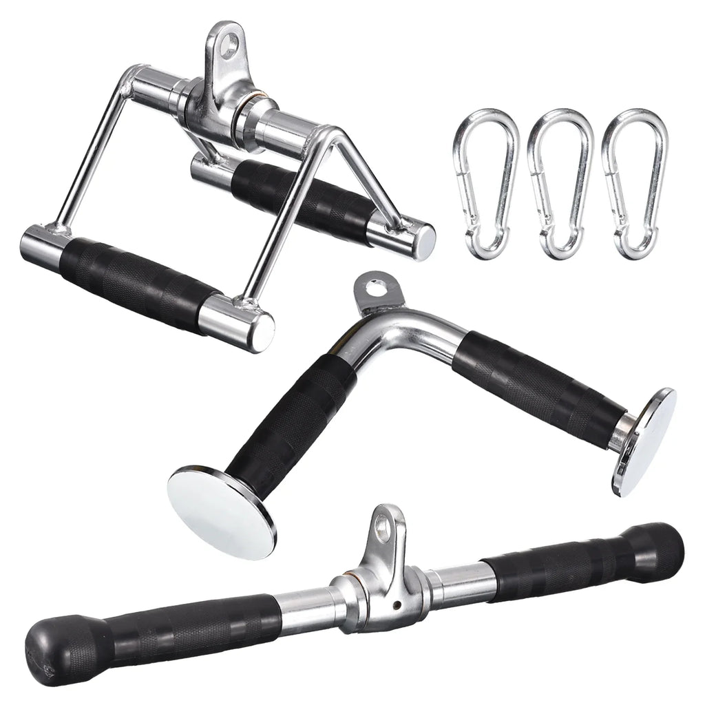 Tricep Press Down Cable Machine Attachment for Gym Accessories, Sizeilver