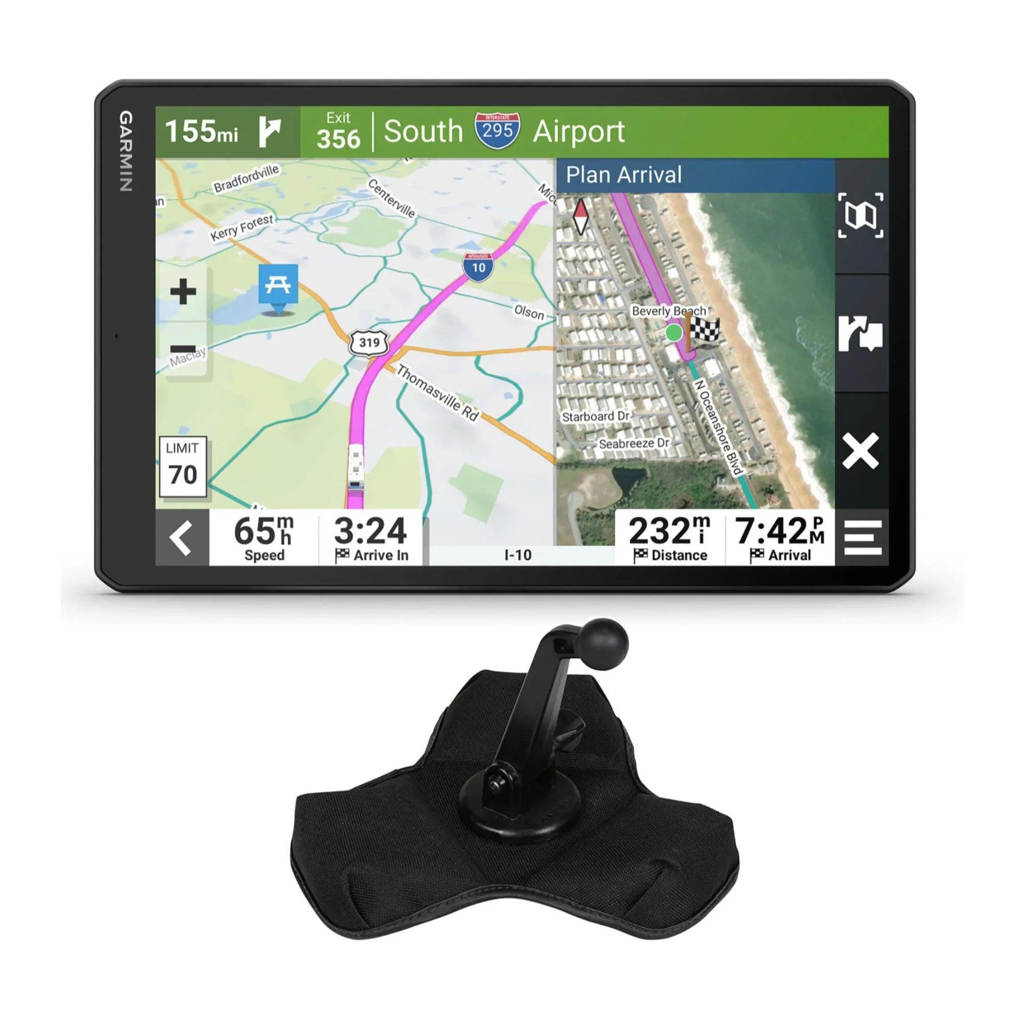 Garmin RV 1095 MT-Size RV GPSize Navigator with XL Friction Mount