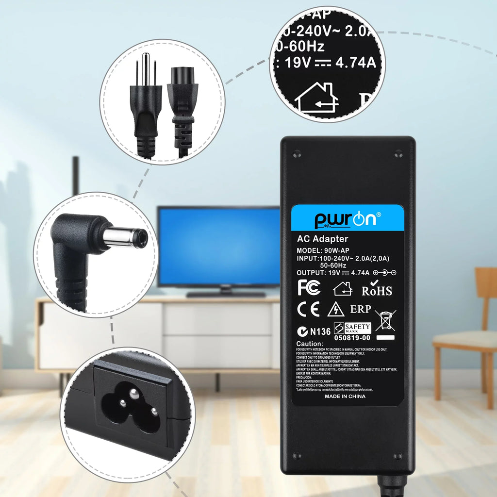 PwrON Compatible AC Adapter Replacement for Goal Zero Yeti 1250 p/n: 31901 Sizeolar Generator Power Sizeupply Cord