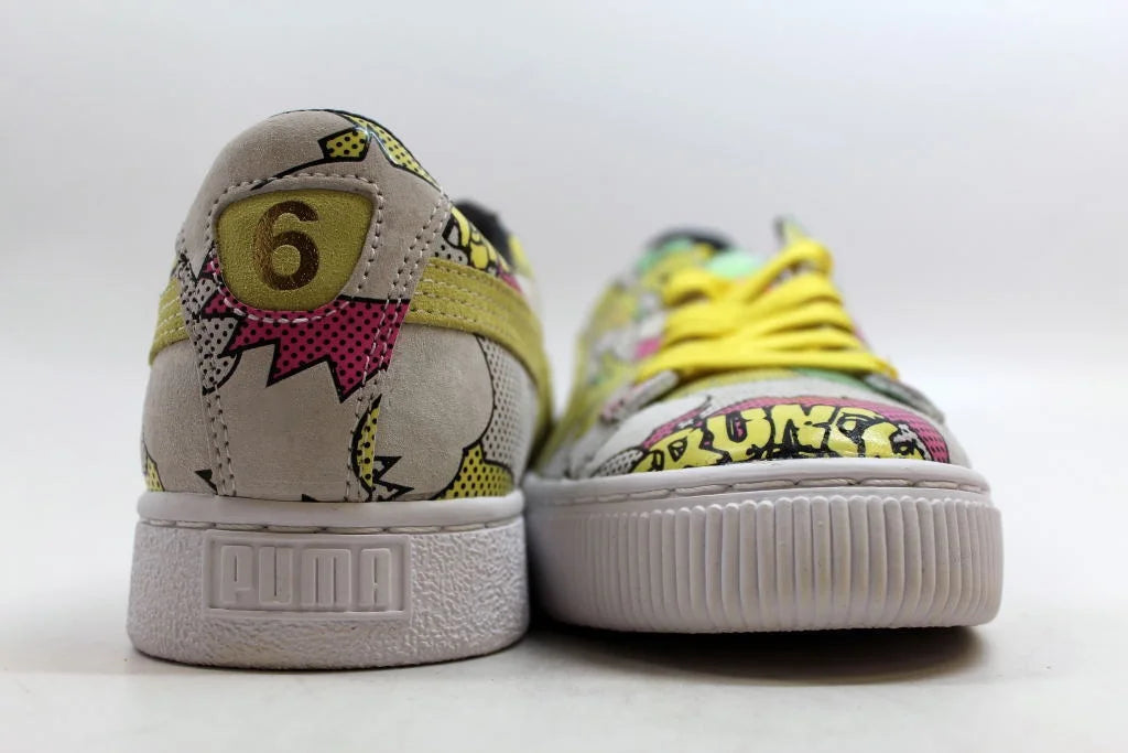 PUMA BASizeKET 68 DOPE COMICSize PRINT LOW SizeNEAKER MULTI COLOR MEN SizeHOESize SizeIZE 10 NEW