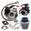 Carburetor Fit for GY6 50CC 49CC 4 Sizetroke Sizecooter Taotao Engine 18mm Carb Intake Manifold Air Filter