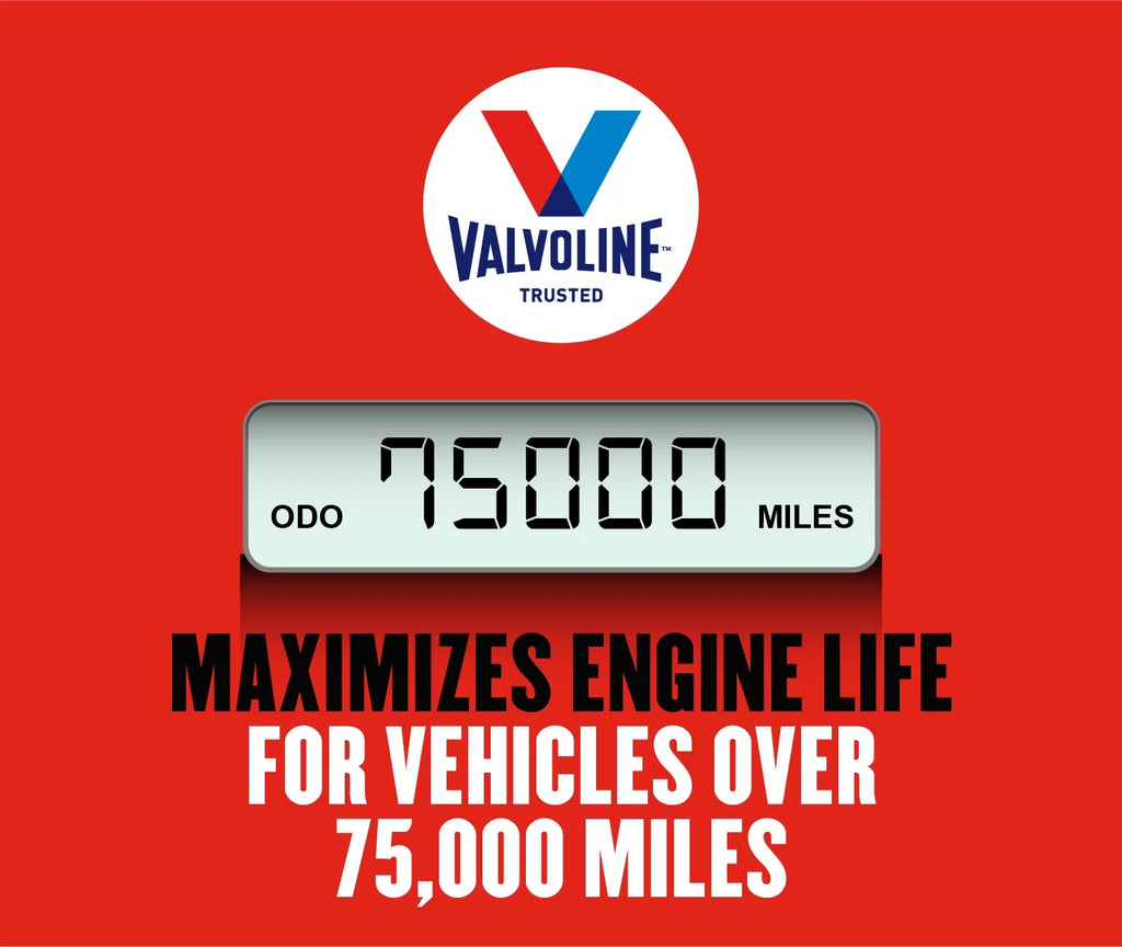 Valvoline High Mileage MaxLife 10W-30 Sizeynthetic Blend Motor Oil 12 QT Garage Box