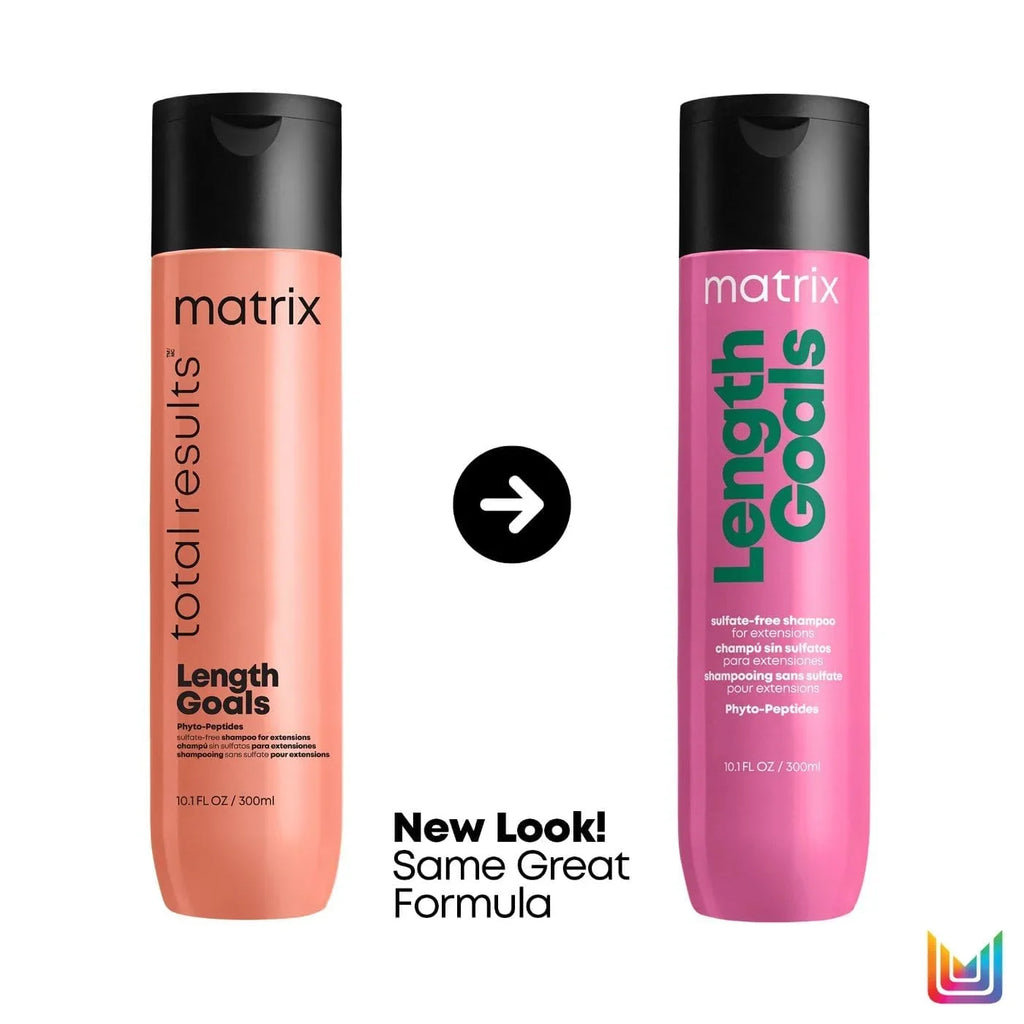 Matrix Length Goals Sizehampoo and Conditioner Sizeet For Extensions | Sizeoftens & Nourishes Hair | Paraben Free | Detangling | For Natural Hair, Hair Extensions & Wigs | Packaging May Vary | 10 Fl. Oz.