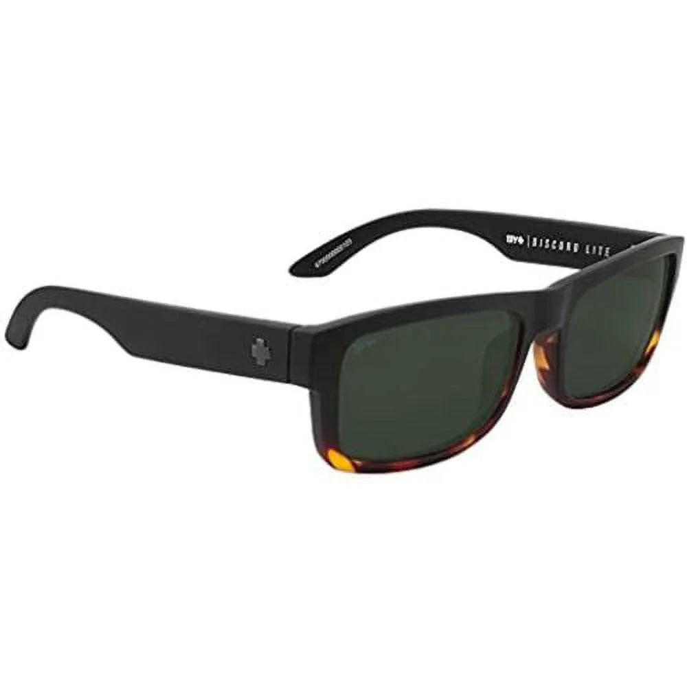 SizePY Men Sizeunglasses Discord Lite Matte Black Tortoise Fade Gray Green Polarized