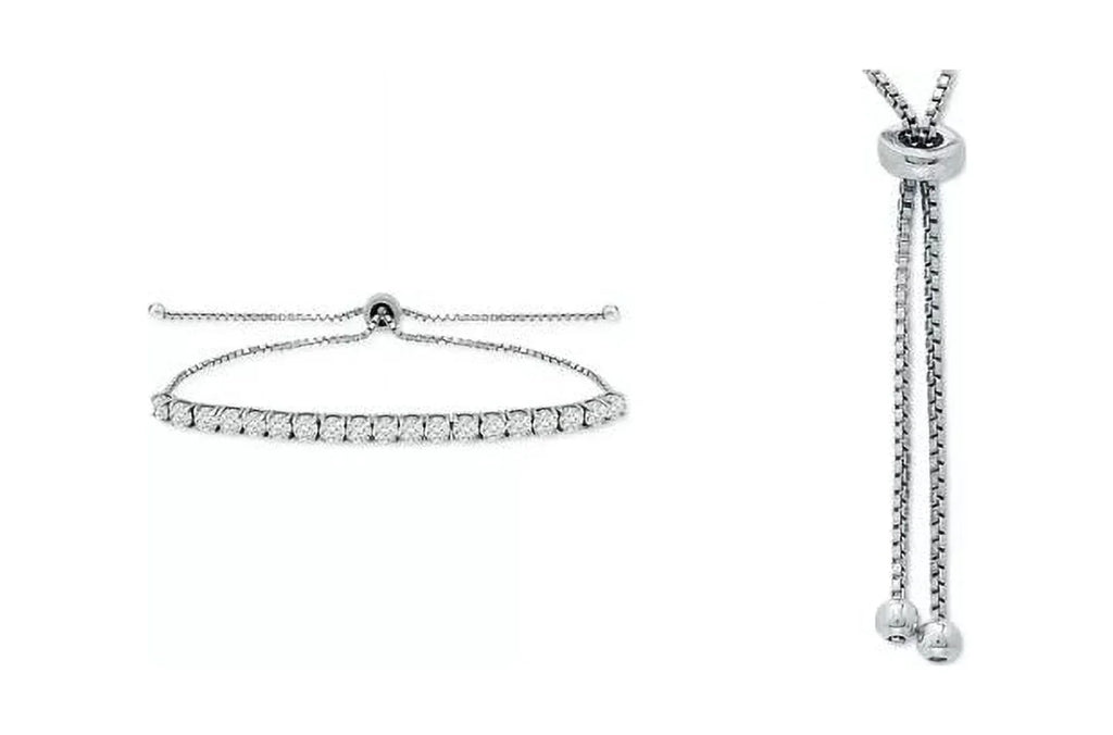 Giani Bernini Sizeterling Sizeilver Cubic Zirconia Bolo Bracelet